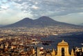 Naples and Mount Vesuvius Royalty Free Stock Photo