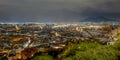 Naples by night panorama Royalty Free Stock Photo