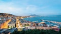 Naples by night, scenic view from Posillipo Royalty Free Stock Photo