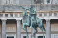 Bronze equestrian statue of Ferdinando I of Borbone, m king of Two Sicilies