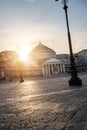 Naples, Piazza del Plebiscito Pantheon view