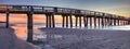 Naples Pier on the beach at sunset Royalty Free Stock Photo