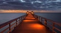 Naples Pier at sunset Royalty Free Stock Photo