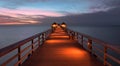 Naples Pier at sunset Royalty Free Stock Photo