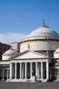 Naples-Plebiscito square Royalty Free Stock Photo