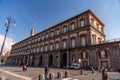 Naples Royal Palace and the National Library building in Naples, Italy