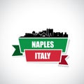 Naples skyline - Italy - vector illustration