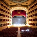 Naples THEATRE SAN CARLO OLDEST THEATER IN THE WORLD Royalty Free Stock Photo