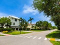 Naples, USA - May 8, 2018: Beautiful house at the beach of Naples, Florida USA Royalty Free Stock Photo