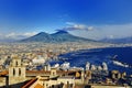 Naples and Vesuvius panoramic view, Napoli, Italy