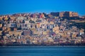 Naples waterfront from the sea Royalty Free Stock Photo