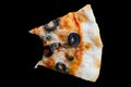 Napole pizza bite Royalty Free Stock Photo