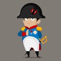 Napoleon Bonaparte cartoon character Royalty Free Stock Photo