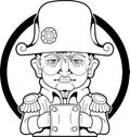 Napoleon Bonaparte, illustration design Royalty Free Stock Photo