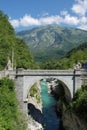 Napoleon Bridge Outside Kobarid Royalty Free Stock Photo