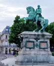 Napoleon on horseback monument in France city of Rouen