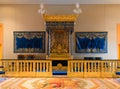 Napoleon III bedroom interior, Louvre museum, Paris France