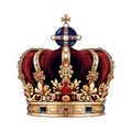 Napoleon's Crown Britain crown king Generate Ai white background