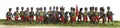 Napoleon soldiers toy plastic panorama Royalty Free Stock Photo