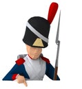 Napoleonic grenadier Royalty Free Stock Photo