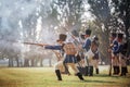 Napoleonic War Reenactment Royalty Free Stock Photo