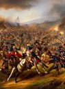 Napoleonic Wars ca 1811. Fictional Battle Depiction. Generative AI. Royalty Free Stock Photo