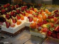 Desserts on Display in Department Store Restaurant and Bake Shop Royalty Free Stock Photo