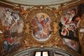 Napoli - Affreschi seicenteschi di Giacinto De Popoli nella Cappella Gambardella