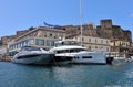Napoli - Barche ormeggiate al Porticciolo di Santa Lucia