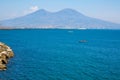 Napoli bay Naples bay, vesuvius volcano, Italy. Royalty Free Stock Photo