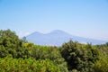 Napoli bay Naples bay, vesuvius volcano, Italy. Royalty Free Stock Photo