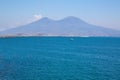 Napoli bay Naples bay, vesuvius volcano, Italy. Royalty Free Stock Photo