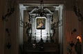 Napoli - Dipinto ottocentesco di Madonna con Bambino nella Chiesa di San Giacomo degli Spagnoli Royalty Free Stock Photo