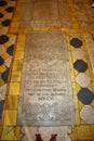Napoli - Lapide settecentesca della cripta della Basilica di Santa Maria alla Sanit Royalty Free Stock Photo