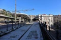 Napoli - Scorcio della stazione ferroviaria di Mergellina