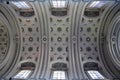 Napoli Ã¢â¬â Volta della navata della Basilica della Santissima Annunziata Maggiore Royalty Free Stock Photo