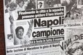 On 1987 Napoli wins the Italian Cup with Maradona