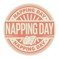 Napping Day, rubber stamp