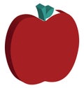 Apple Isolated Vector Icon Editable Royalty Free Stock Photo