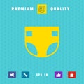 Nappy icon symbol. Graphic elements for your design