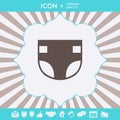 Nappy icon symbol. Graphic elements for your design