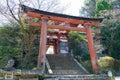 Yoshino Mikumari Shrine in Yoshino, Nara, Japan. It is part of UNESCO World Heritage Site - Sacred Royalty Free Stock Photo