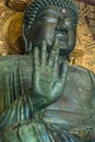 The great Buddha (Daibutsu) Japan\'s largest bronze statue of Buddha. Royalty Free Stock Photo