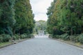 Mausoleum of Emperor Jimmu in Kashihara, Nara, Japan. Emperor Jimmu 711 BC - 585 BC was the first