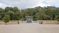 Mausoleum of Emperor Jimmu in Kashihara, Nara, Japan. Emperor Jimmu 711 BC - 585 BC was the first