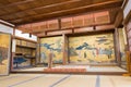 The throne for Emperor Godaigo to preside over the Southern Court 1338-1392 at Yoshimizu Shrine in Yoshino, Nara, Japan. Royalty Free Stock Photo