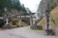 Yoshino Shrine in Yoshino, Nara, Japan. The Shrine was originally built in 1892 Royalty Free Stock Photo