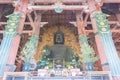 Giant Buddha Statue Daibutsu at Todaiji Temple in Nara, Japan. It is part of UNESCO World Heritage