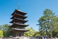 Kofukuji Temple in Nara, Japan. It is part of UNESCO World Heritage Site - Historic Monuments of