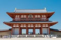 The Suzaku Gate at Nara Palace Site Heijo-kyo in Nara, Japan. It is part of UNESCO World Heritage Royalty Free Stock Photo